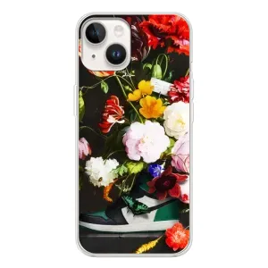 Брендновые Чехлы для Tecno Spark Go 1 - (PREMIUMPrint) (Nike цветы)