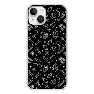 Новогодние, Праздничные Чехлы для Tecno Spark Go 1 - 2024 год (Новогодний фон)