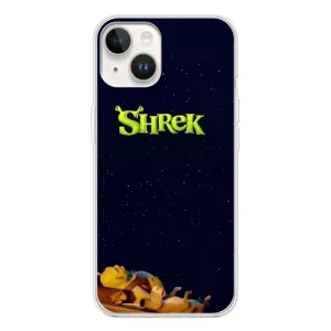 Чехол с мультфильмом Шрек на Tecno Spark Go 1 (Отдыхающий Шрек)