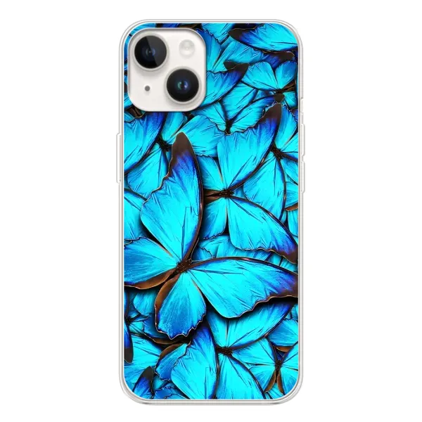 Чехол с принтом «Синие бабочки» для TECNO Spark Go 1 Чехол с принтом «Синие бабочки» для TECNO Spark Go 1