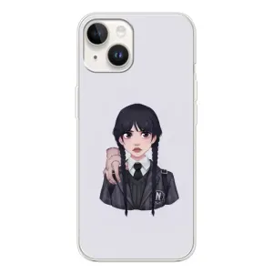Чехлы Венсдей на Tecno Spark Go 1 Уэнсдей (AlphaPrint) (Уэнздей и Вещь)