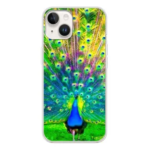 Чохол з пташками на Tecno Spark Go 1 (VPrint) (Яскравий Павлин)