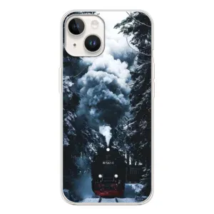 Новогодние, Праздничные Чехлы для Tecno Spark Go 1 - 2024 год (Зимний поезд)