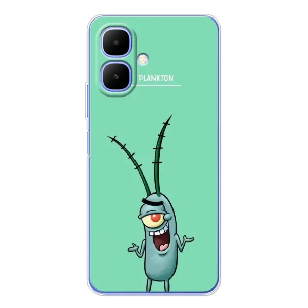 Чохол з принтом «Персонаж Планктон» для TECNO Spark Go 2