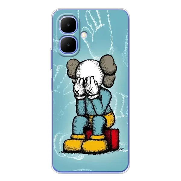 Чехол с принтом «Плач Bearbrick» для TECNO Spark Go 2