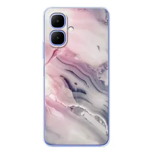 Мраморный чехол на Tecno Spark Go 2 (VPrint) (Пурпурный Мрамор)