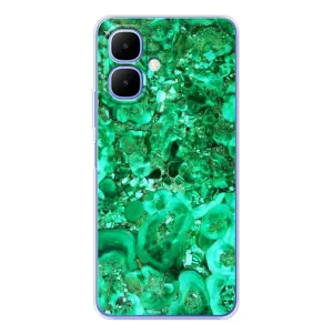 Мраморный чехол на Tecno Spark Go 2 (VPrint) (Салатный Мрамор)