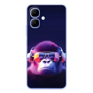 Чохол з Мавпами Tecno Spark Go 2 - (AlphaPrint) (Стильна мавпа)