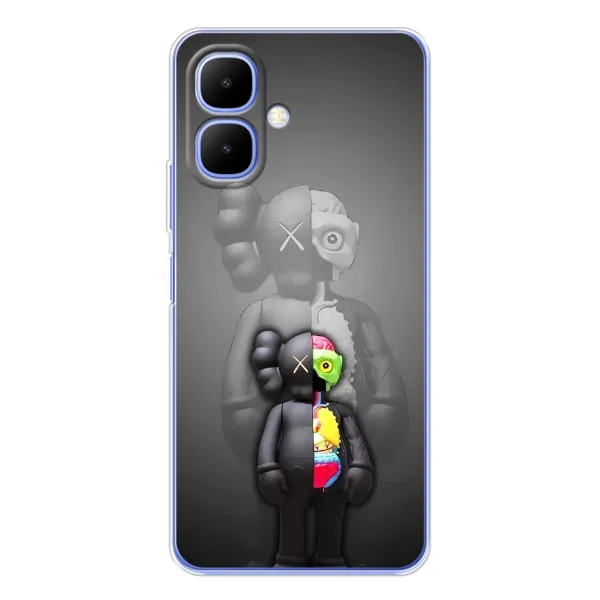 Чехол с принтом «Тело Bearbrick» для TECNO Spark Go 2