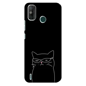 Чохол з малюнком кіт на TECNO Spark GO (2020) (Байдужий кіт)