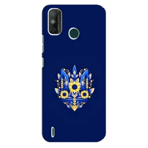 Чехлы для TECNO Spark GO (2020)  Укр. Символика (AlphaPrint) (Цветочный Герб)