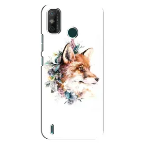 Чехлы с картинкой Лисички для TECNO Spark GO (2020) (VPrint) (Лисичка в цветочках)