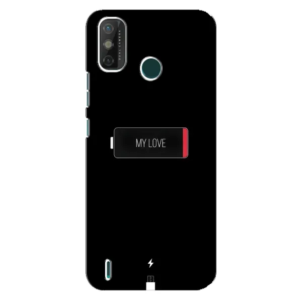 Чехол с принтом «Love battery» для TECNO Spark GO (2020)