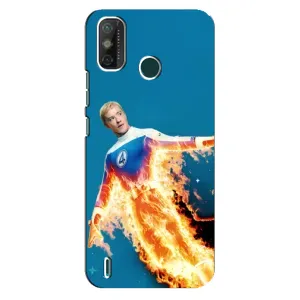 Чехол с принтом Фантастическая четверка для TECNO Spark GO (2020) (Человек-факел в огне)
