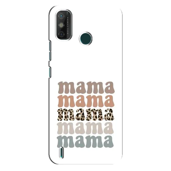 Чехол с принтом «Текстовый коллаж мама» для TECNO Spark GO (2020)
