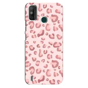 Чехол с розовым рисунком для TECNO Spark GO (2020) (Розовый леопард)