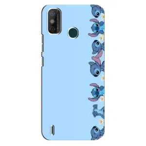 Чехол с принтом Стич на TECNO Spark GO (2020) (Стич фон)