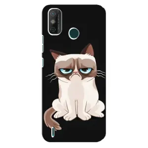 Чохол з принтом для TECNO Spark GO (2021) (AlphaPrint) Модні коти (Сумний кіт)