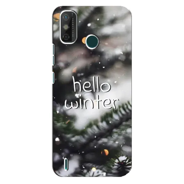 Чохол з принтом «Hello winter» для TECNO Spark GO (2021)