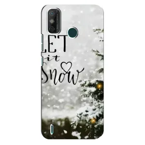 Новорічні, Святкові Чохли для TECNO Spark GO (2021) - 2024 год (Let it snow)