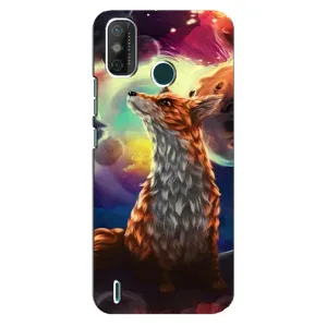 Чохли з картинкою Лисичка для TECNO Spark GO (2021) (VPrint) (Лисичка в космосі)