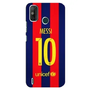 Чехлы Месси для TECNO Spark GO (2021) (AlphaPrint) (Messi Barca 10)