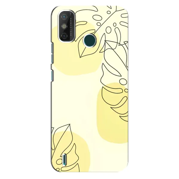 Чохол з принтом «Жовта монстера арт» для TECNO Spark GO (2021)