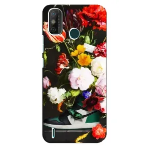 Бренднові Чохли для TECNO Spark GO (2021) - (PREMIUMPrint) (Nike цветы)