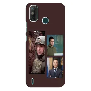 Чехол для TECNO Spark GO (2021) (AlphaPrint - с принтом Зеленского) (Президент)