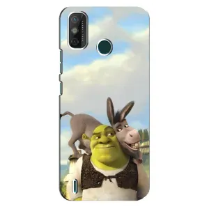 Чохол з мультфільмом Шрек на TECNO Spark GO (2021) (Шрек та Осел)