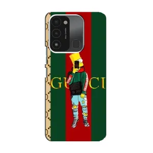 Брендновые Чехлы для TECNO Spark GO (2022) - (PREMIUMPrint) (Барт ГУЧЧИ)