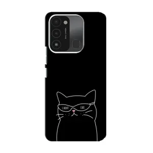 Чехол с рисунком кот на TECNO Spark GO (2022) (Равнодушный кот)