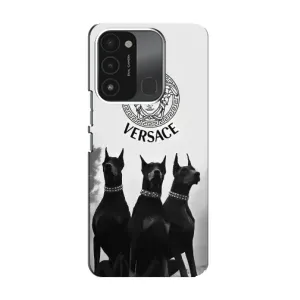 Чехлы VERSACE для Техно Спарк ГО (2022) (PREMIUMPrint) (Доберман Версаче)