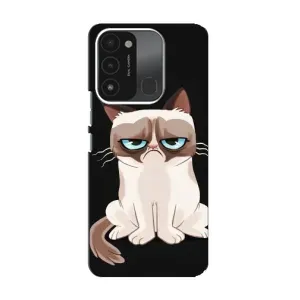 Чехол с принтом для TECNO Spark GO (2022) (AlphaPrint) Модные коты (Грустный кот)