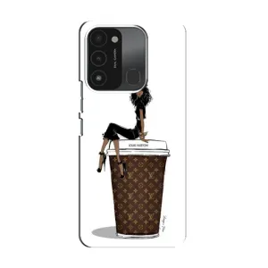 Чехлы Луи Витон для TECNO Spark GO (2022) (AlphaPrint - LOUIS VUITTON) (кофе LOUIS VUITTON)