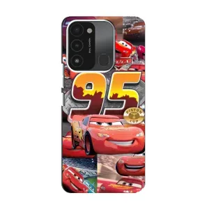 Силиконовый чехол Маквин для TECNO Spark GO (2022) (Коллаж Молния Маквин)