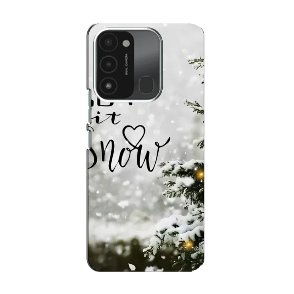 Чехол с принтом «Let it snow» для TECNO Spark GO (2022)