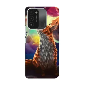 Чехлы с картинкой Лисички для TECNO Spark GO (2022) (VPrint) (Лисица в космосе)