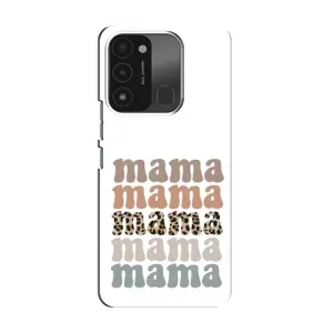Чехлы для мамы на TECNO Spark GO (2022) (Текстовый коллаж мама)