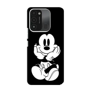 Эксклюзивный чехол для TECNO Spark GO (2022) (AlphaPrint - Мультяшные) (Микки на черном)