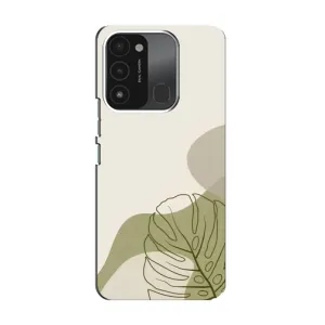 Чехол с принтом «Зеленая монстера дизайн» для TECNO Spark GO (2022)