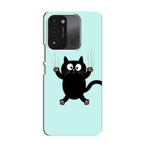 Чехол с принтом для TECNO Spark GO (2022) (AlphaPrint) Модные коты (Падающий кот)