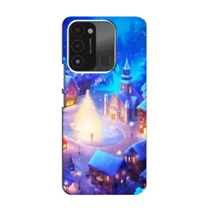 Рождественские Чехлы для TECNO Spark GO (2022) (VPrint) (Рождественский город)