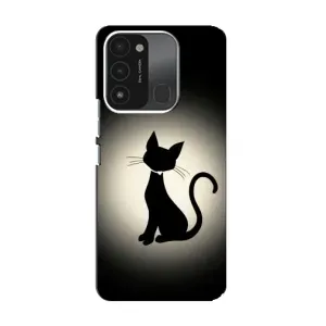 Чехол с принтом для TECNO Spark GO (2022) (AlphaPrint) Модные коты (Силуэт котика)