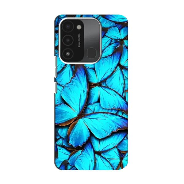 Чехол с принтом «Синие бабочки» для TECNO Spark GO (2022) Чехол с принтом «Синие бабочки» для TECNO Spark GO (2022)