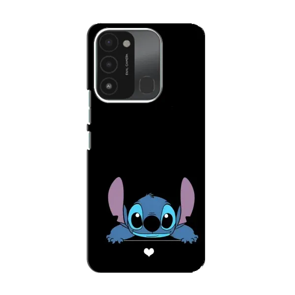 Чехол с принтом «Стич на черном» для TECNO Spark GO (2022)
