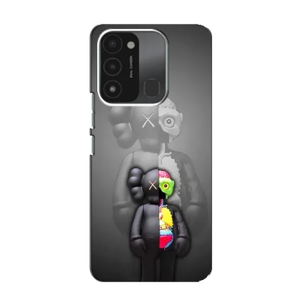 Чехол с принтом «Тело Bearbrick» для TECNO Spark GO (2022)