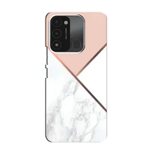 Мраморный чехол на TECNO Spark GO (2022) (VPrint) (Тройной мрамор)