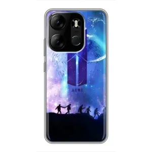 Чехлы BTS для Tecno Spark Go 2023 (BF7) (AlphaPrint) (Army BTS)