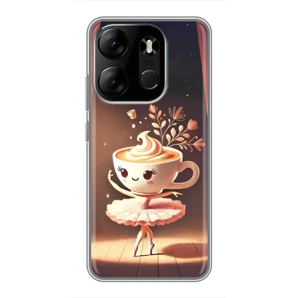 Чехол с принтом «Балерина капучина» для TECNO Spark Go 2023 (BF7)